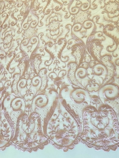 Renda de arabesco rose