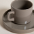 Tazas con Plato Net Color Visón x 6 - BIRMANIA DECO