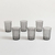 Vasos de Vidrio Galipoli Rayados Color Fume X 6 unidades - BIRMANIA DECO