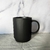 Mug Negro Mate Rayado - comprar online