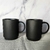 Mug Negro Mate Rayado - BIRMANIA DECO