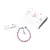 Pulsera Acero Frida Fucsia
