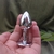 Plug Anal P de Aço Inoxidável com Cristal Arredondado - ame_se.janauba