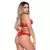 Conjunto Sensual em Renda com Strappy na Cintura Hot Love - comprar online