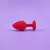 Plug Anal M Redondo em Silicone com Pedra Sexy Import