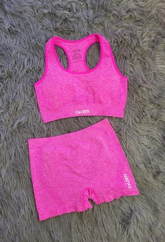 CONJUNTO SEAMLESS ROSA - tienda online
