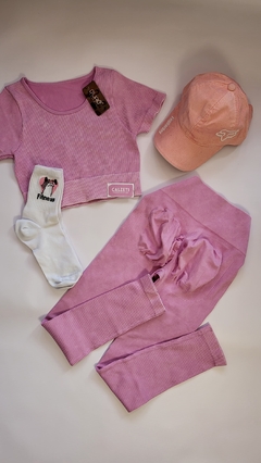 CONJUNTO SEAMLESS- rosa bebe - comprar online