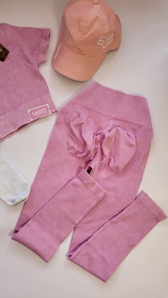CONJUNTO SEAMLESS- rosa bebe - Calzeti