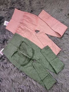 CALZAS SEAMLESS CON FRIZA- talles unicos