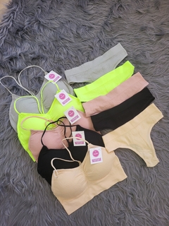 CONJUNTO INTIMO SEAMLESS- sin costuras