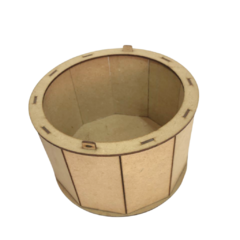 Caja redonda 20cm, MDF 3MM, 1 pza