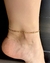 Tornozeleira Izabelle Banhada em Ouro 18k - comprar online
