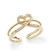 Anel Love Ajustável Banhado em Ouro 18k