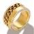 Anel Juliette com Corrente Banhado em Ouro 18k