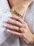 Bracelete Saturno com Pedras Brilhantes Banhado em Ouro 18k - comprar online