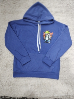 Canguro para niño estampado azul