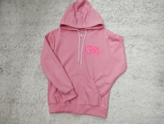 Campera de algodón rústico Rosa