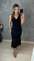 Vestido midi rendado