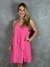 Vestido curto em chifon decote coração - comprar online