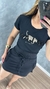 T-shirt bordada em pedraria - comprar online
