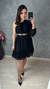 Vestido curto em chifon