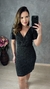Vestido tecido lurex