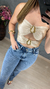 Body em cirre com fivela - Denise Duarte Boutique