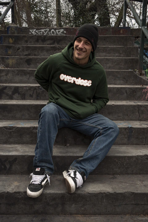 Hoodie Pine green