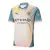Camisa de torcedor masculina do Manchester City, modelo IV 24/25, nas cores bege com detalhes em cinza e azul.