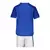 Kit infantil de futebol Cruzeiro I 24/25 da Adidas, na cor azul, mostrando a parte traseira da camiseta e do short.