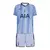 Kit Infantil do Tottenham II 24/25 da Nike, na cor azul, composto por camisa e shorts.