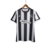Camisa Botafogo I 23/24 Torcedor Masculina na cor preto e branco, com listras verticais e logo do clube.