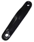 PEDIVELA ESQUERDO ALUMINIO 170MM PRETO