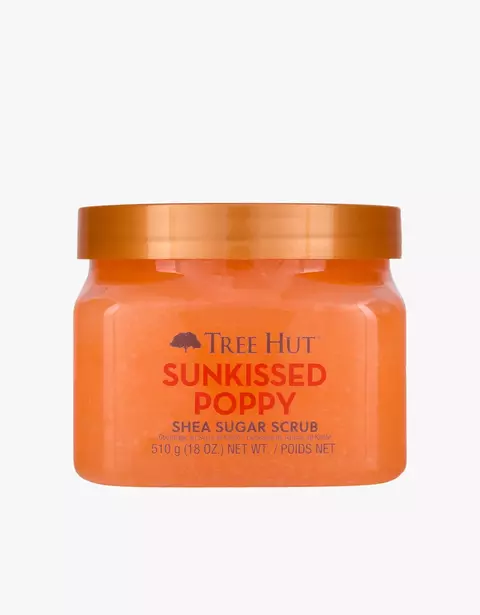 esfoliante de açúcar de karité de papoula beijada ao sol