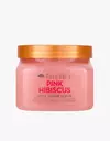 esfoliante de açúcar de karité de hibisco rosa