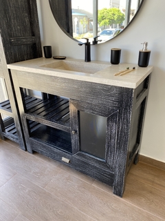 VANITORY 100CM MERLOT NEGRO - sanitarios orellana