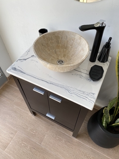PLACA 60 CM MARMOL SINTÉTICO CARRARA