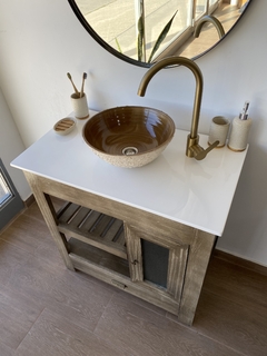 PLACA MÁRMOL SINTÉTICO BLANCA 80CM - comprar online