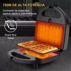 Sanduícheira multifuncional 110V 750W 3 em 1 - comprar online