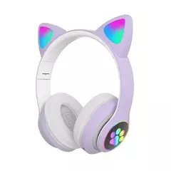 fone gato Fone De Ouvido carinha Sem Fio Bluetooth Com Orelhas De Gato - comprar online
