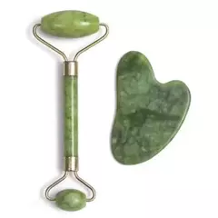 Rolo Pedra de Jade Placa Gua Sha Massagem Facial Anti Ruga na internet