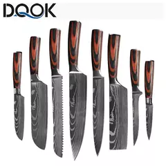 Imagem do Profissional japonês chef faca facas de cozinha santoku corte simples pão carn