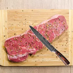 Profissional japonês chef faca facas de cozinha santoku corte simples pão carn - comprar online