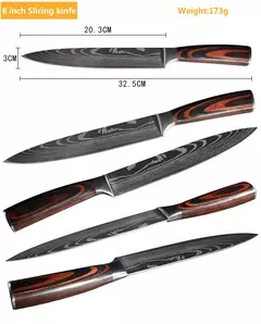 Profissional japonês chef faca facas de cozinha santoku corte simples pão carn na internet