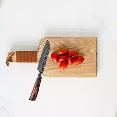 Profissional japonês chef faca facas de cozinha santoku corte simples pão carn - Estrela Alfa