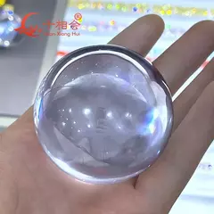 60mm 659grams white color sphere shape/ ball shape cz stone cubic zirconia gemstone without hole - Estrela Alfa