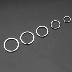 3000PCS 100% Stainless Steel Key Chains Never Fade Split Ring 20mm Key Rings For Bag Car Jewelry Decoration - comprar online