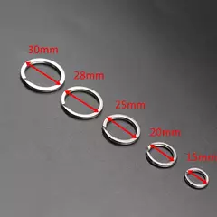 Imagem do 3000PCS 100% Stainless Steel Key Chains Never Fade Split Ring 20mm Key Rings For Bag Car Jewelry Decoration