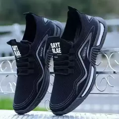 Sapatos masculinos penetração na moda tênis masculino esporte tênis de corrida - comprar online