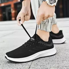 Calçado desportivo casual exercício para homem, tênis de corrida na moda, tê - loja online